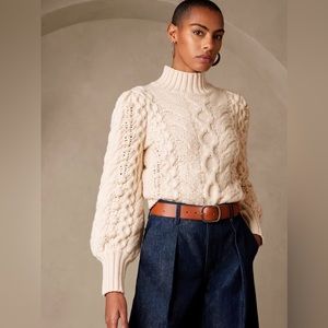 Banana Republic puffed sleeve sweater